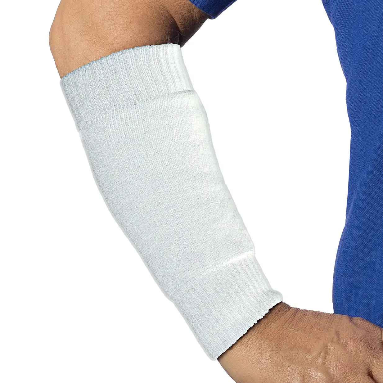 Forearm Sleeves for Skin Protection - White Lightweight Pair to Prevent Skin Tears and Protect Frail Skin