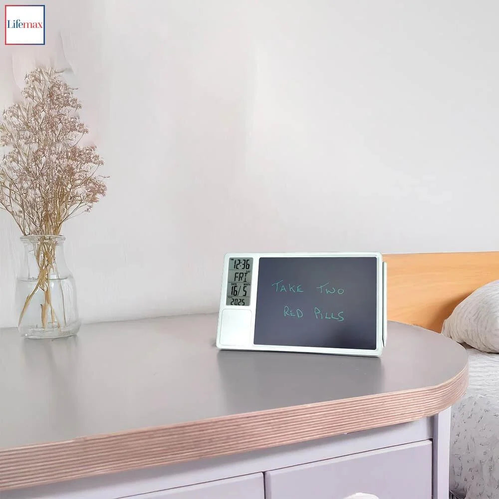 Digital Memo Board and Day Date Clock