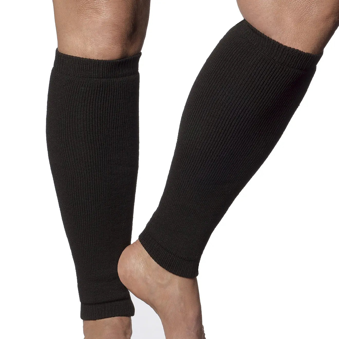 Leg Sleeves - Light Weight. Frail Skin Protectors. Protection From Leg Damage Black